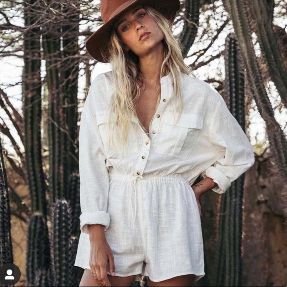 Billabong Wake The Night Woven Romper